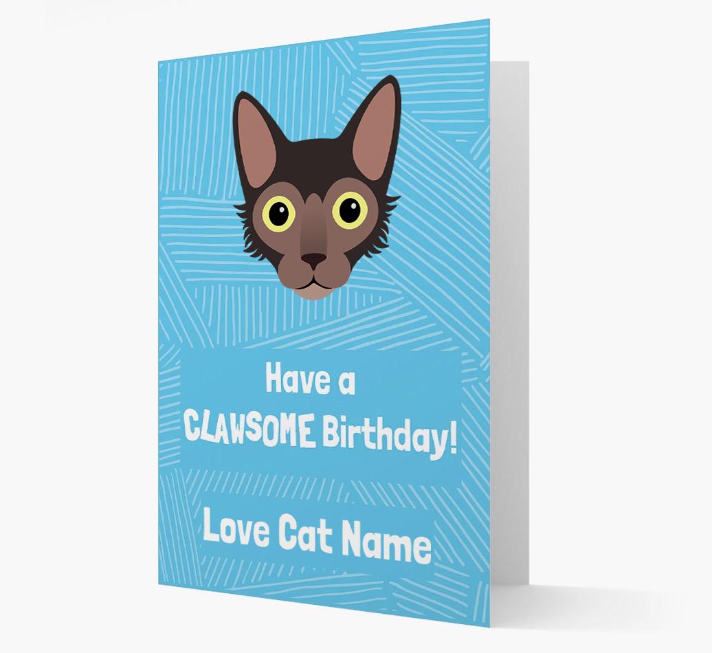 'Clawsome Birthday' - Personalized {breedCommonName} Card