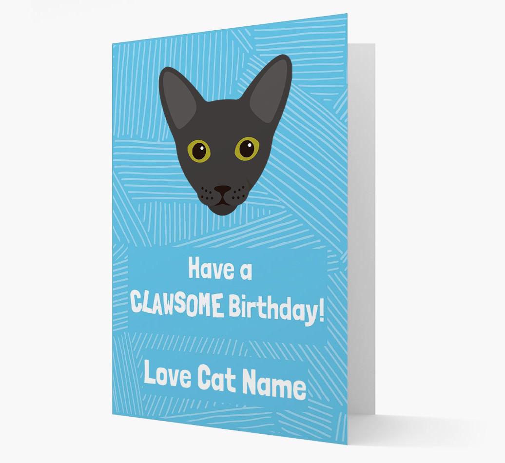 'Clawsome Birthday' - Personalized {breedCommonName} Card