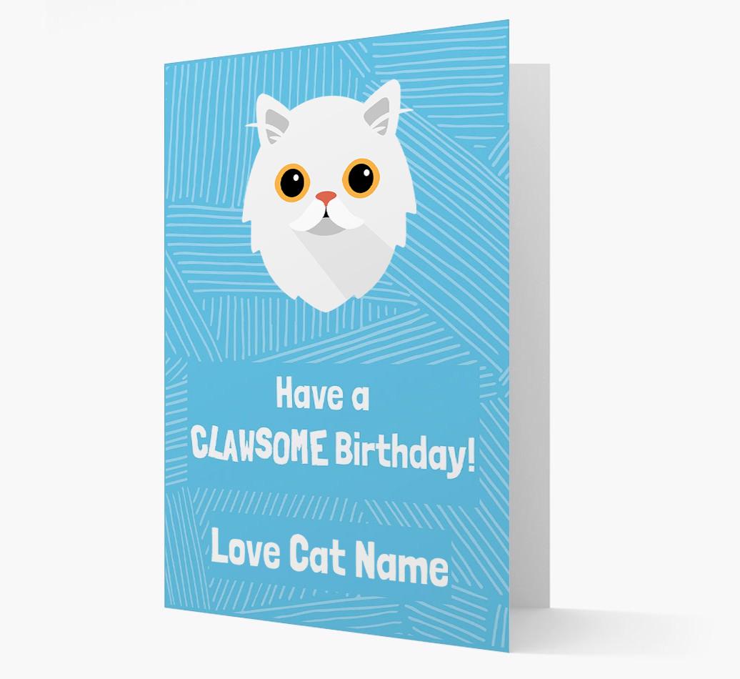 'Clawsome Birthday' - Personalized {breedCommonName} Card