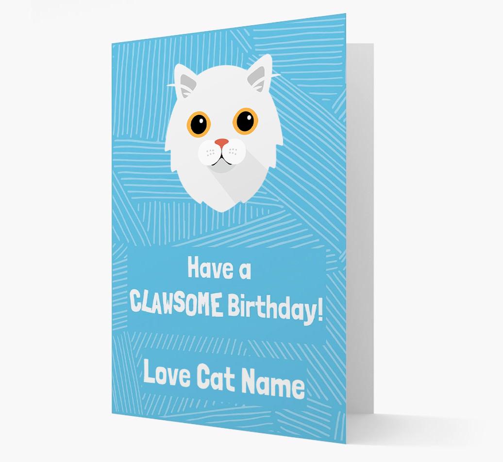 'Clawsome Birthday' - Personalized {breedCommonName} Card