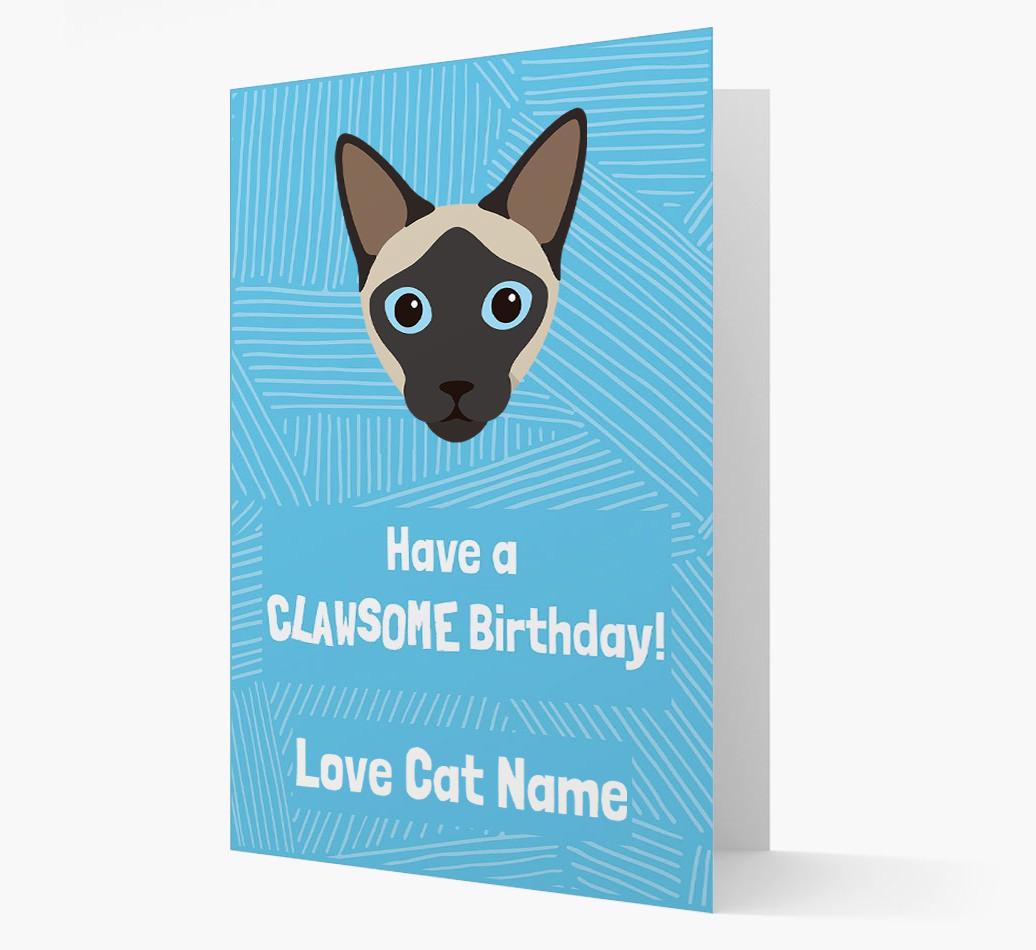 'Clawsome Birthday' - Personalized {breedCommonName} Card