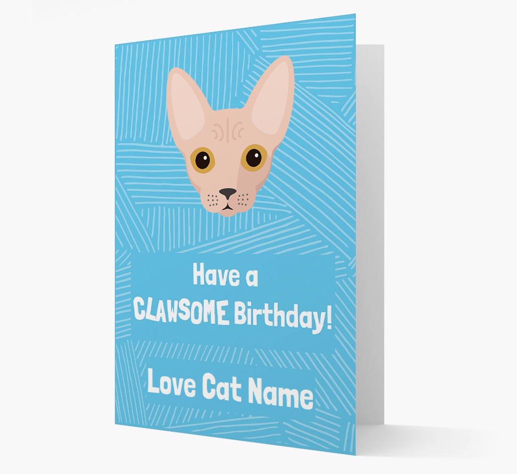 'Clawsome Birthday' - Personalized {breedCommonName} Card