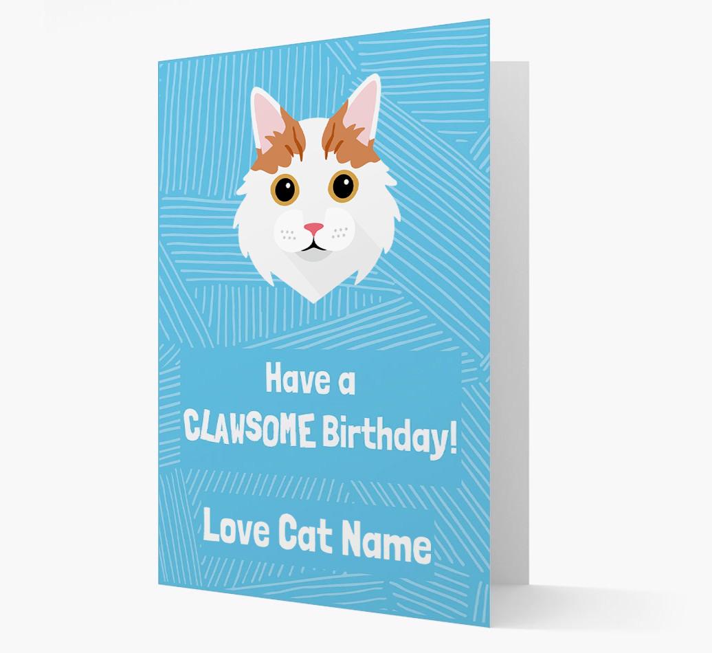 'Clawsome Birthday' - Personalized {breedCommonName} Card