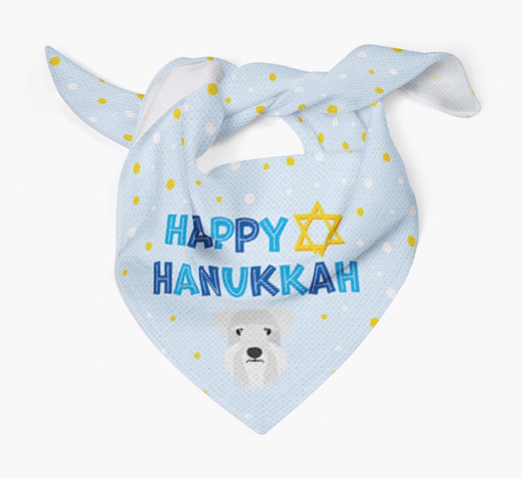 'Happy Hanukkah' - Personalised {breedFullName} Bandana