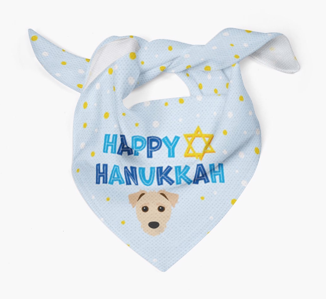 'Happy Hanukkah' - Personalised {breedFullName} Bandana