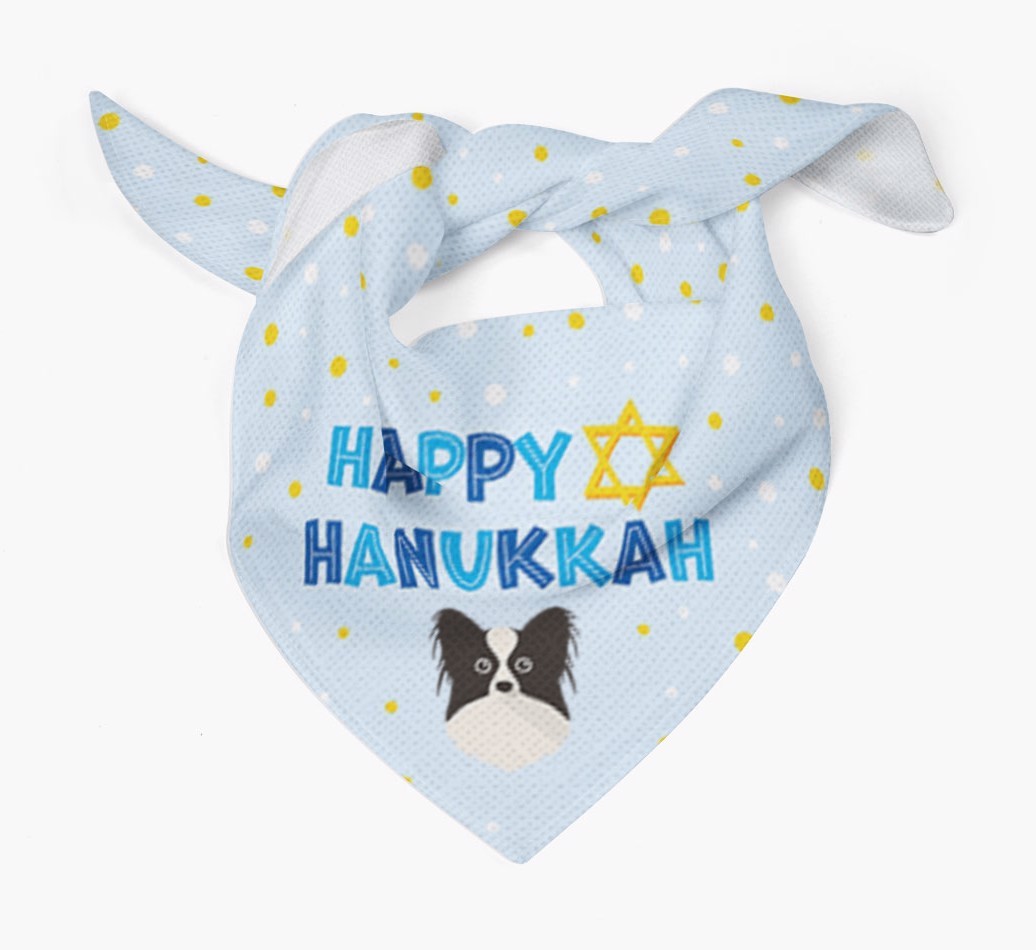 'Happy Hanukkah' - Personalised {breedFullName} Bandana
