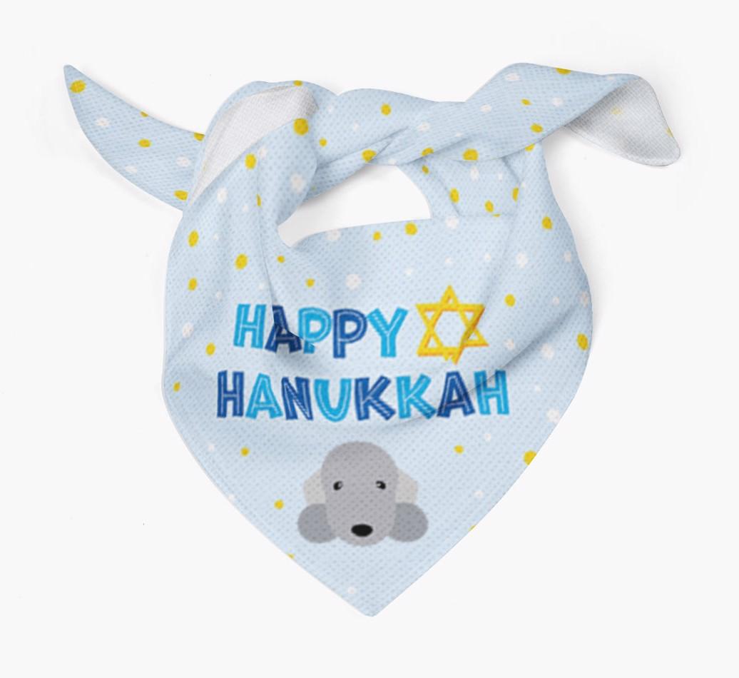 'Happy Hanukkah' - Personalized {breedFullName} Bandana