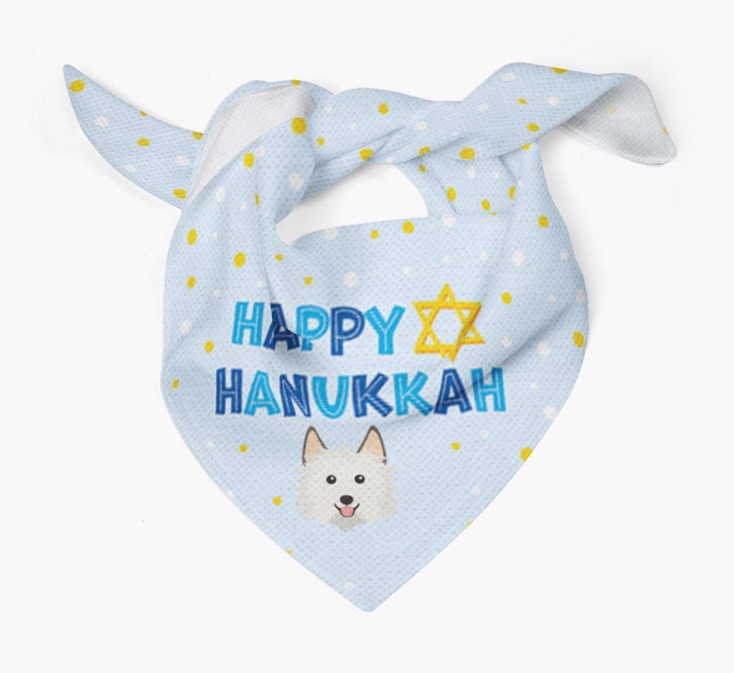 'Happy Hanukkah' - Personalized {breedFullName} Bandana