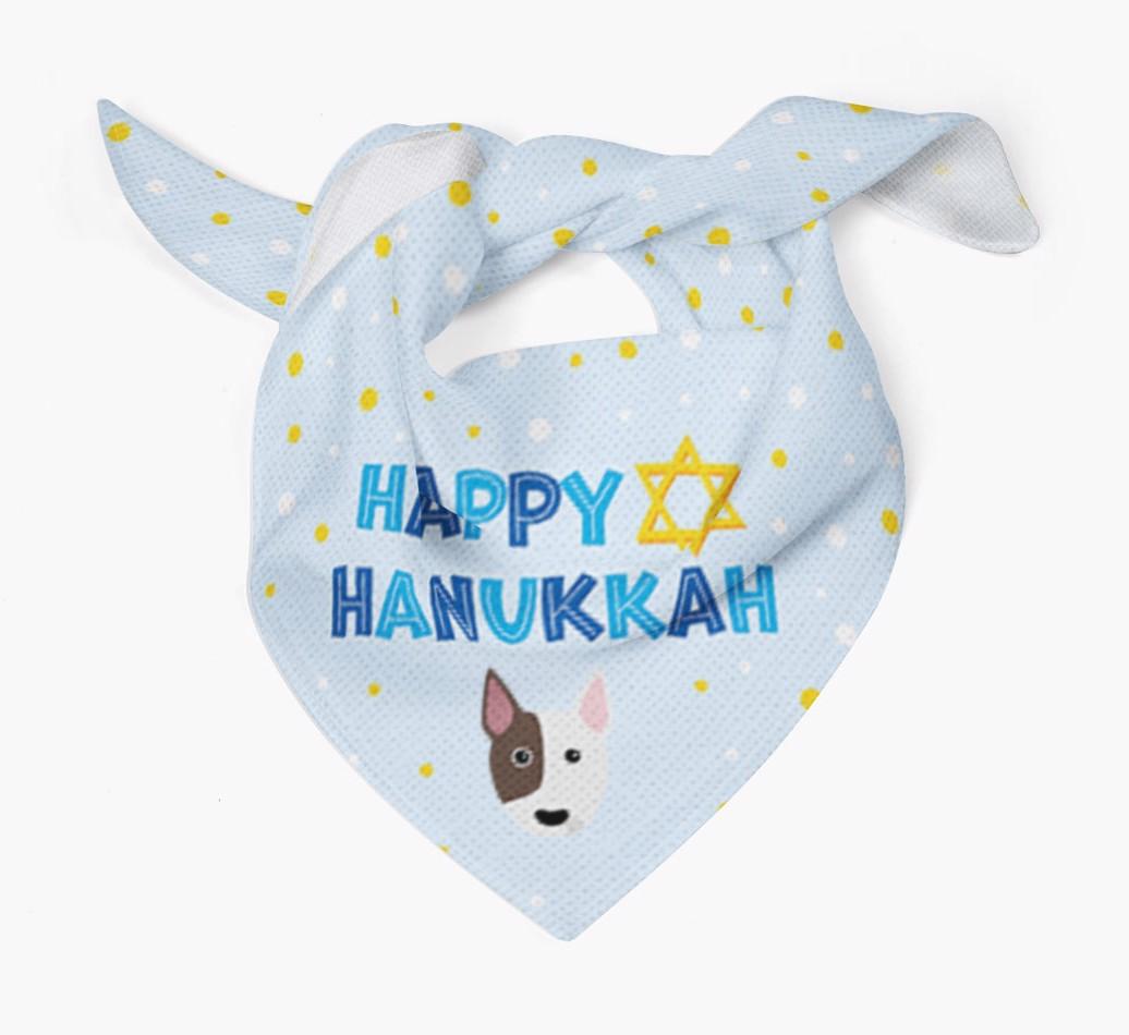 'Happy Hanukkah' - Personalized {breedFullName} Bandana