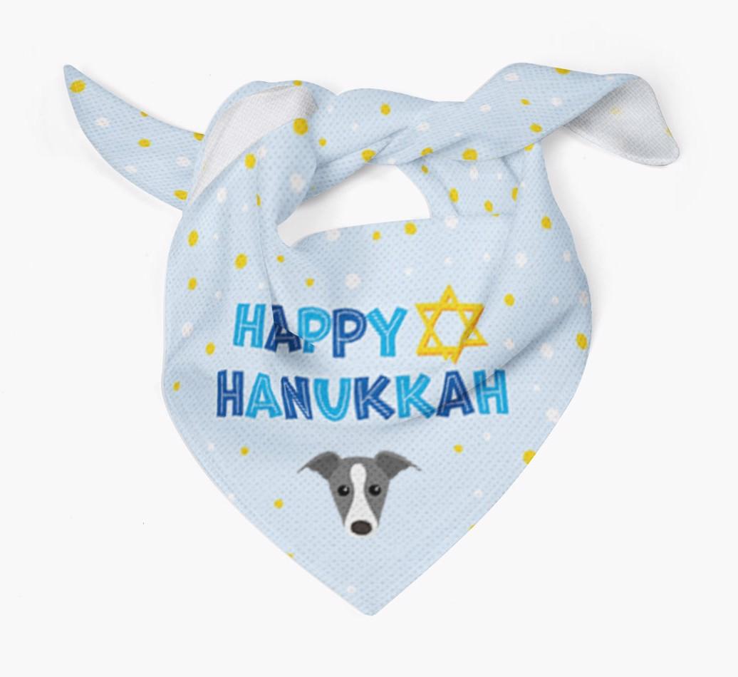 'Happy Hanukkah' - Personalized {breedFullName} Bandana