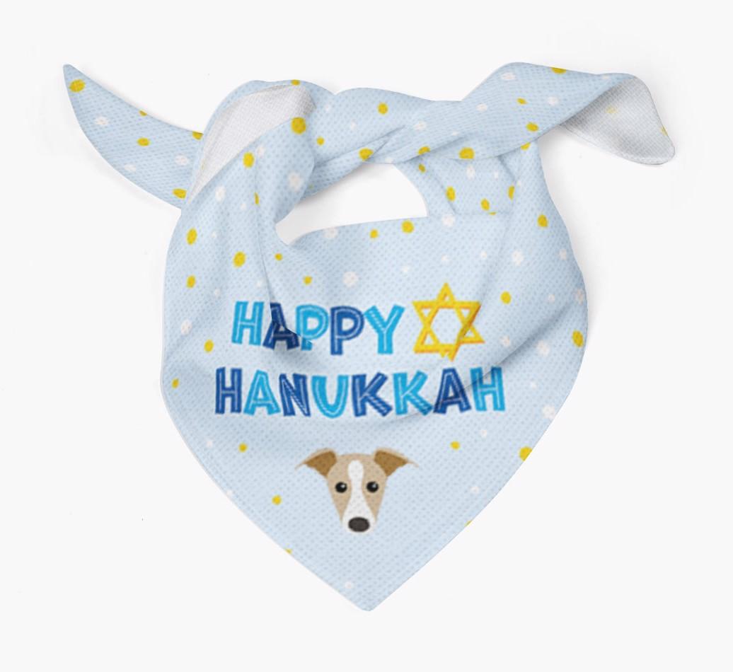 'Happy Hanukkah' - Personalized {breedFullName} Bandana