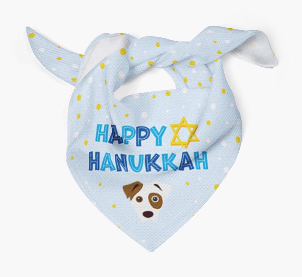 'Happy Hanukkah' - Personalized {breedFullName} Bandana