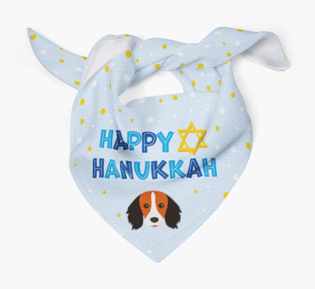 'Happy Hanukkah' - Personalized {breedFullName} Bandana