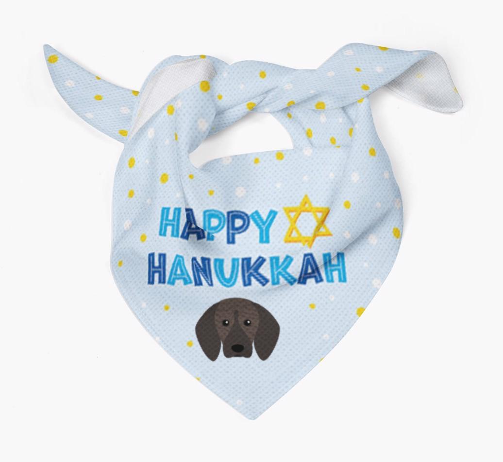 'Happy Hanukkah' - Personalized {breedFullName} Bandana