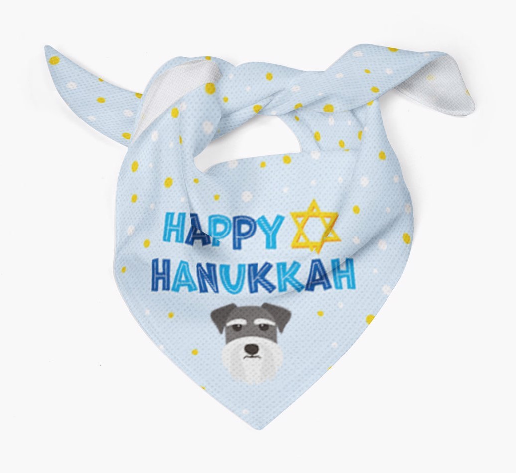 'Happy Hanukkah' - Personalized {breedFullName} Bandana