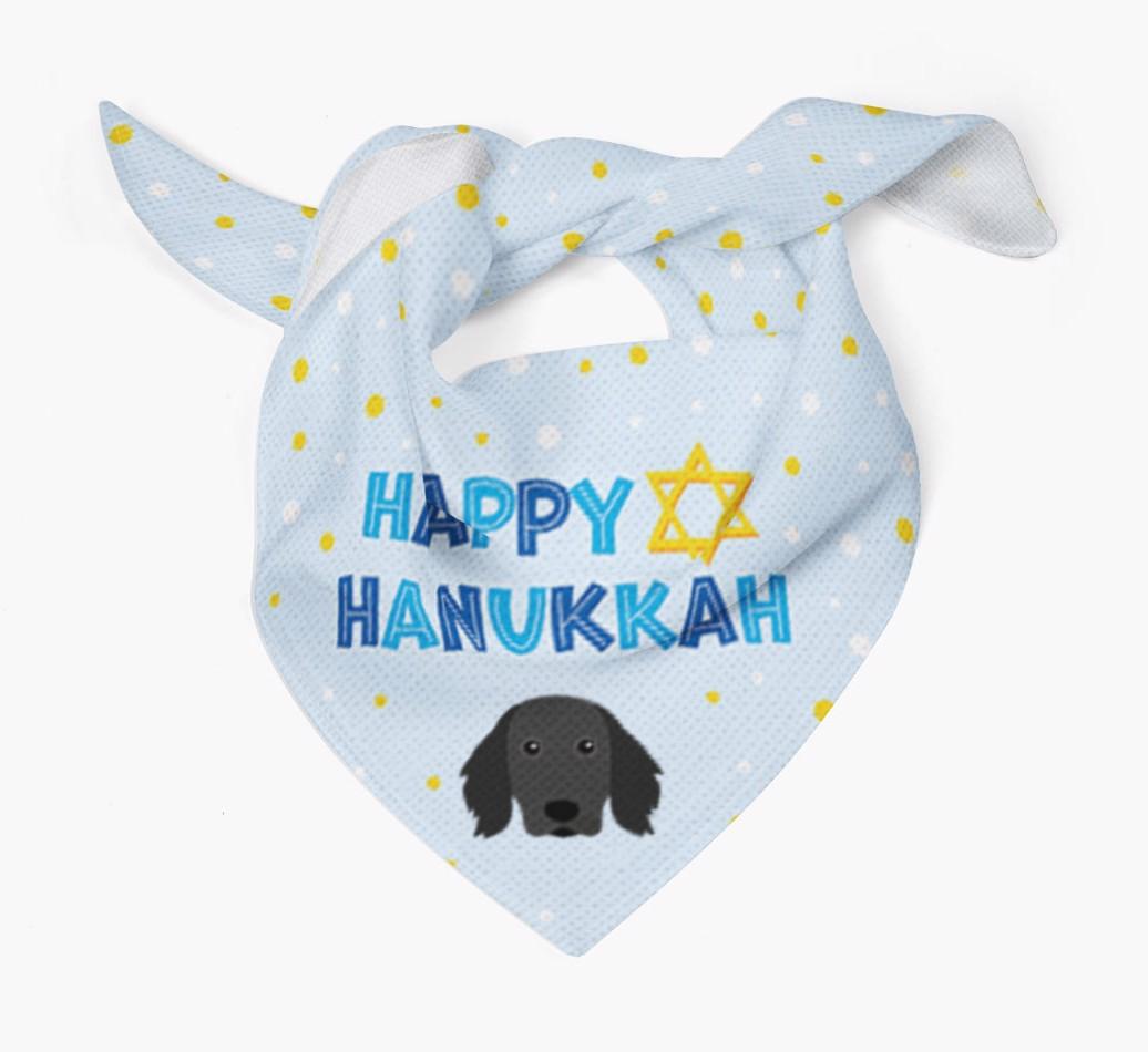 'Happy Hanukkah' - Personalized {breedFullName} Bandana