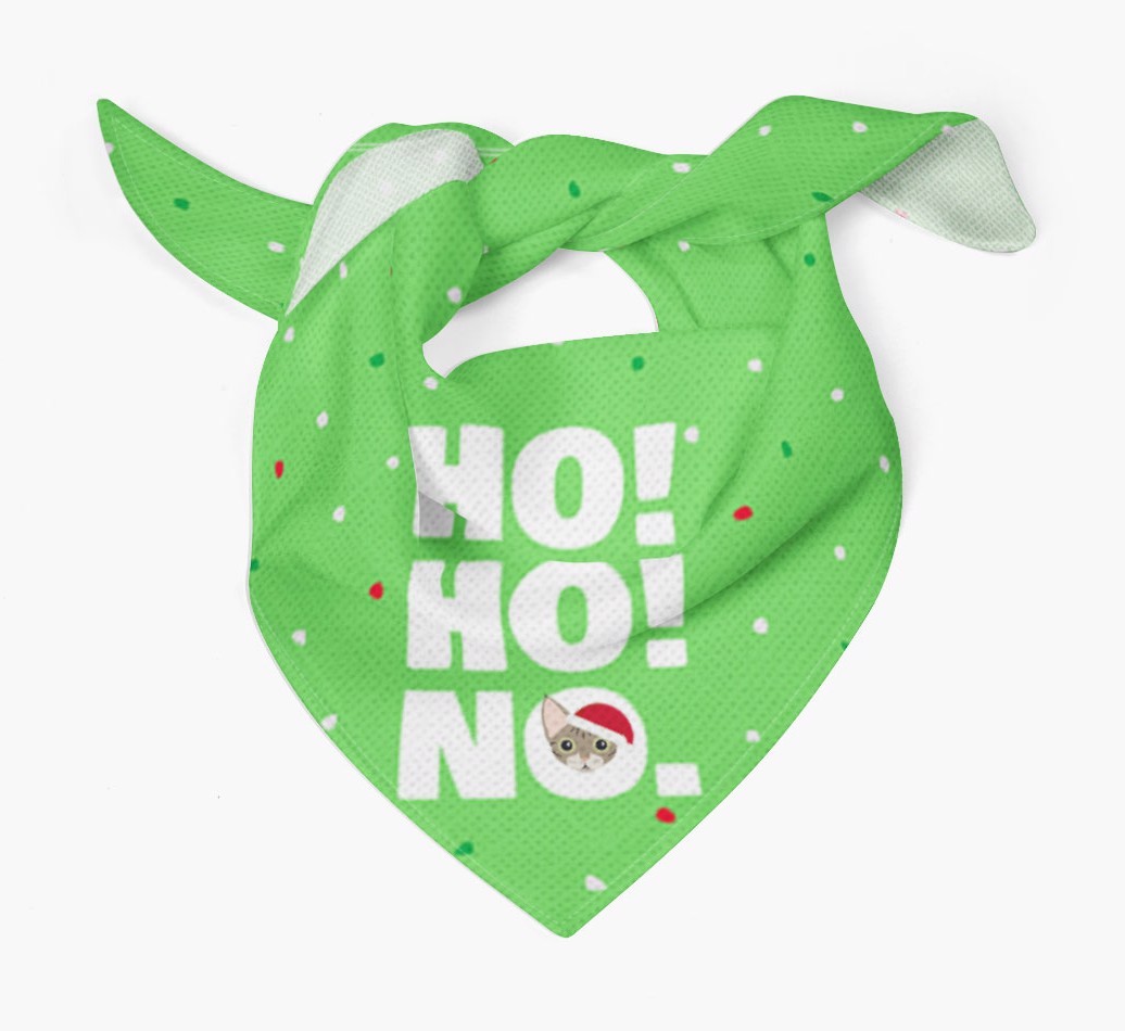 'Ho Ho No!' - Personalised {breedFullName} Bandana