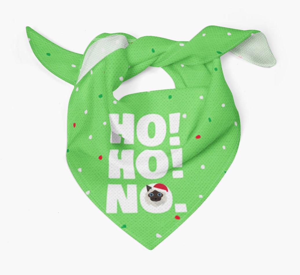 'Ho Ho No!' - Personalized {breedFullName} Bandana