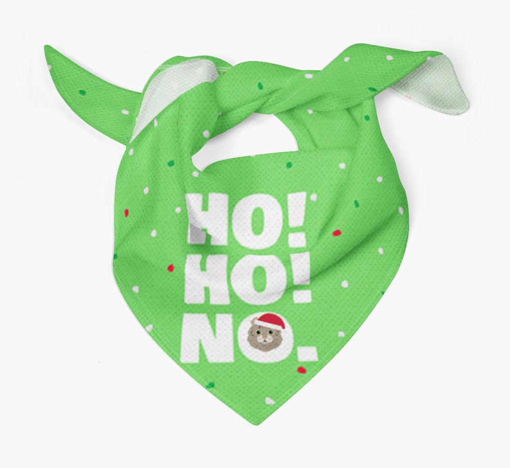 'Ho Ho No!' - Personalised {breedFullName} Bandana