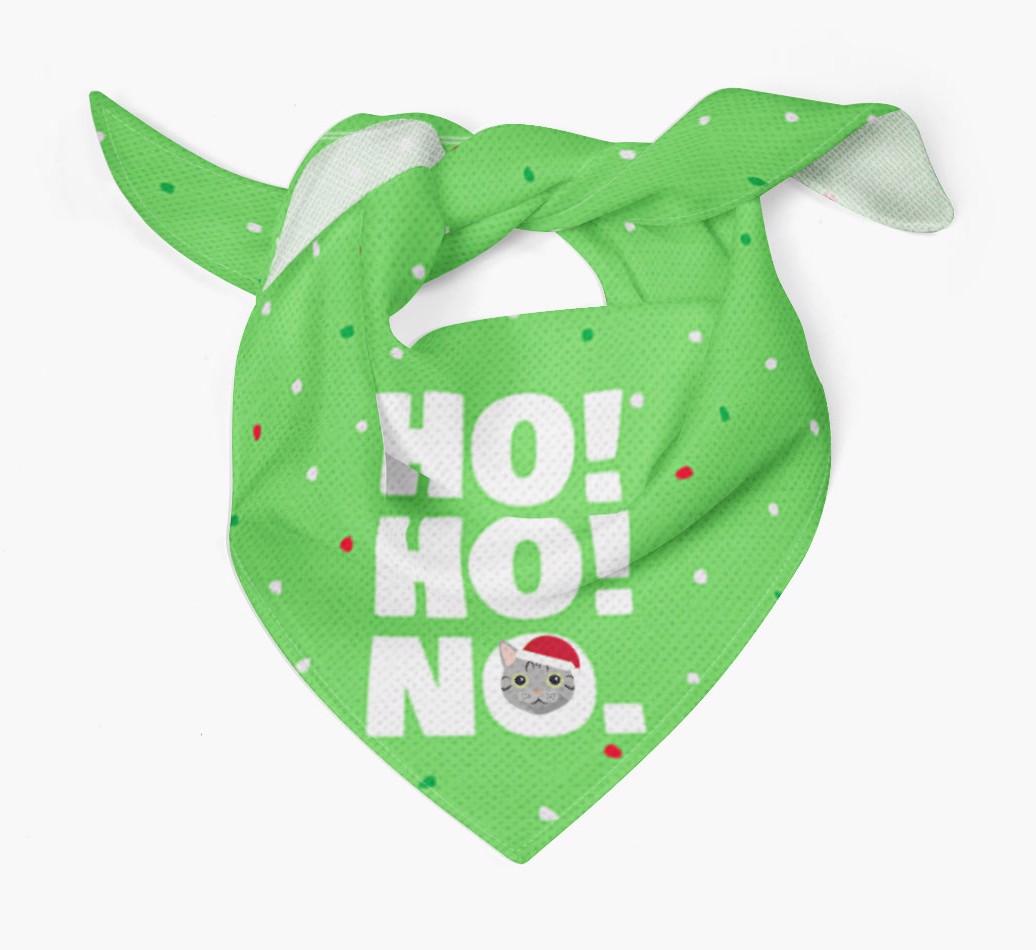 'Ho Ho No!' - Personalised {breedFullName} Bandana