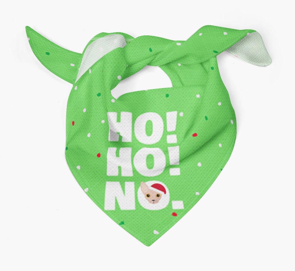 'Ho Ho No!' - Personalised {breedFullName} Bandana