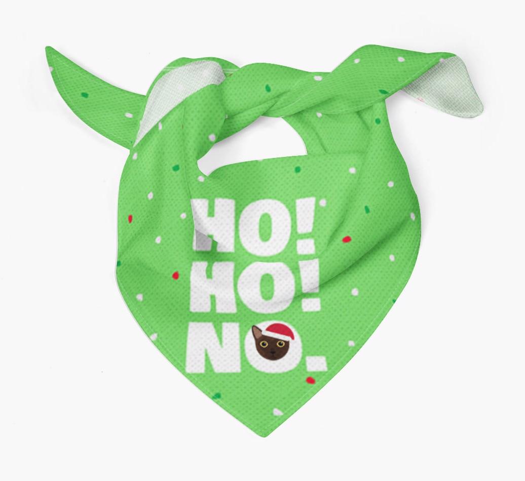 'Ho Ho No!' - Personalised {breedFullName} Bandana