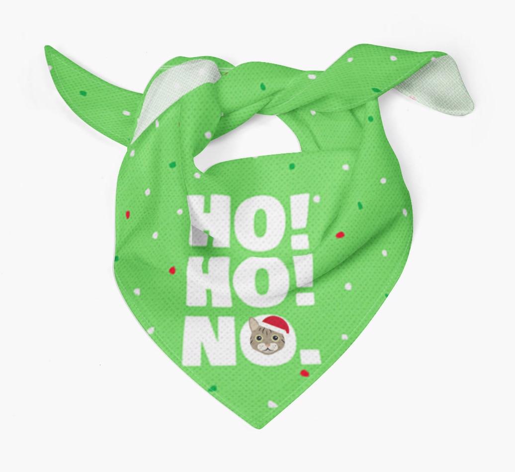 'Ho Ho No!' - Personalised {breedFullName} Bandana