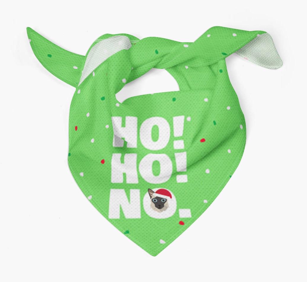 'Ho Ho No!' - Personalised {breedFullName} Bandana