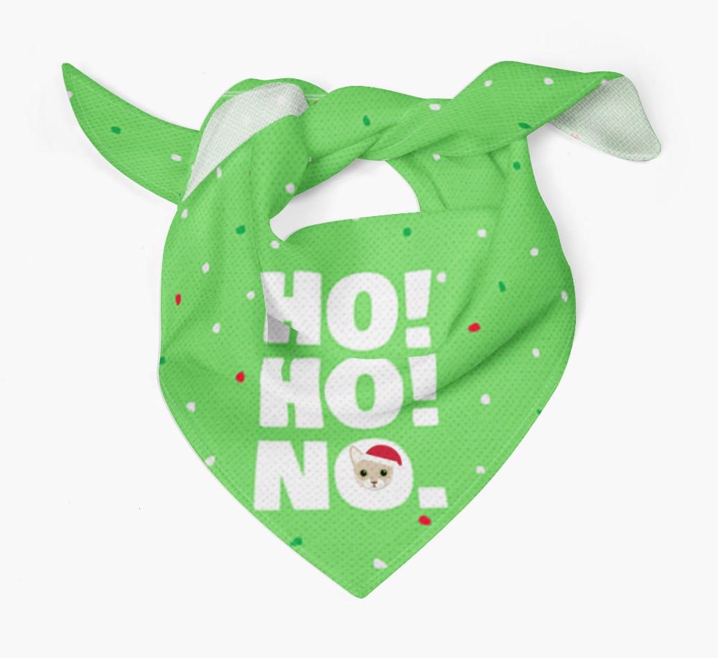 'Ho Ho No!' - Personalised {breedFullName} Bandana