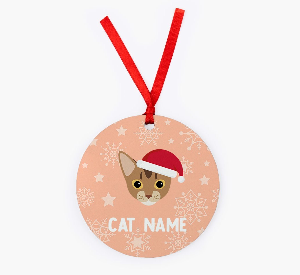 Snowflake: Personalized {breedCommonName} Christmas Decoration