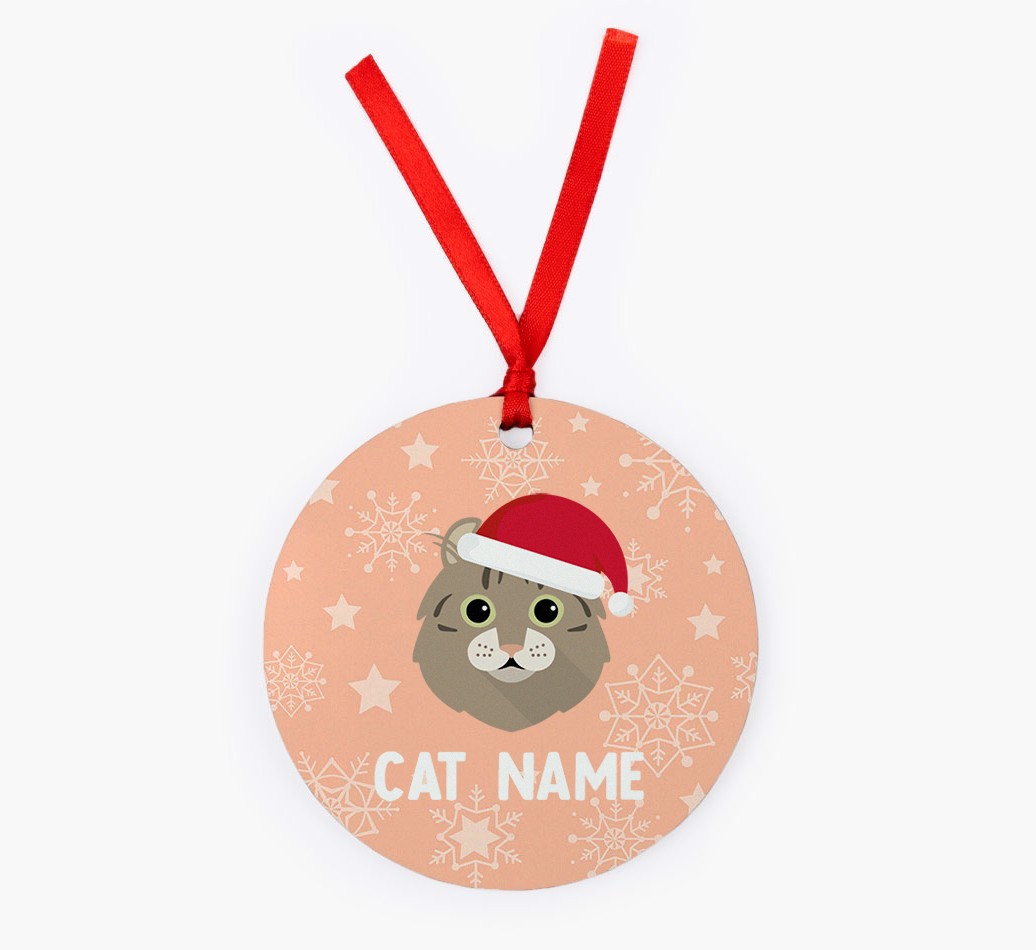 Snowflake: Personalised {breedCommonName} Christmas Decoration