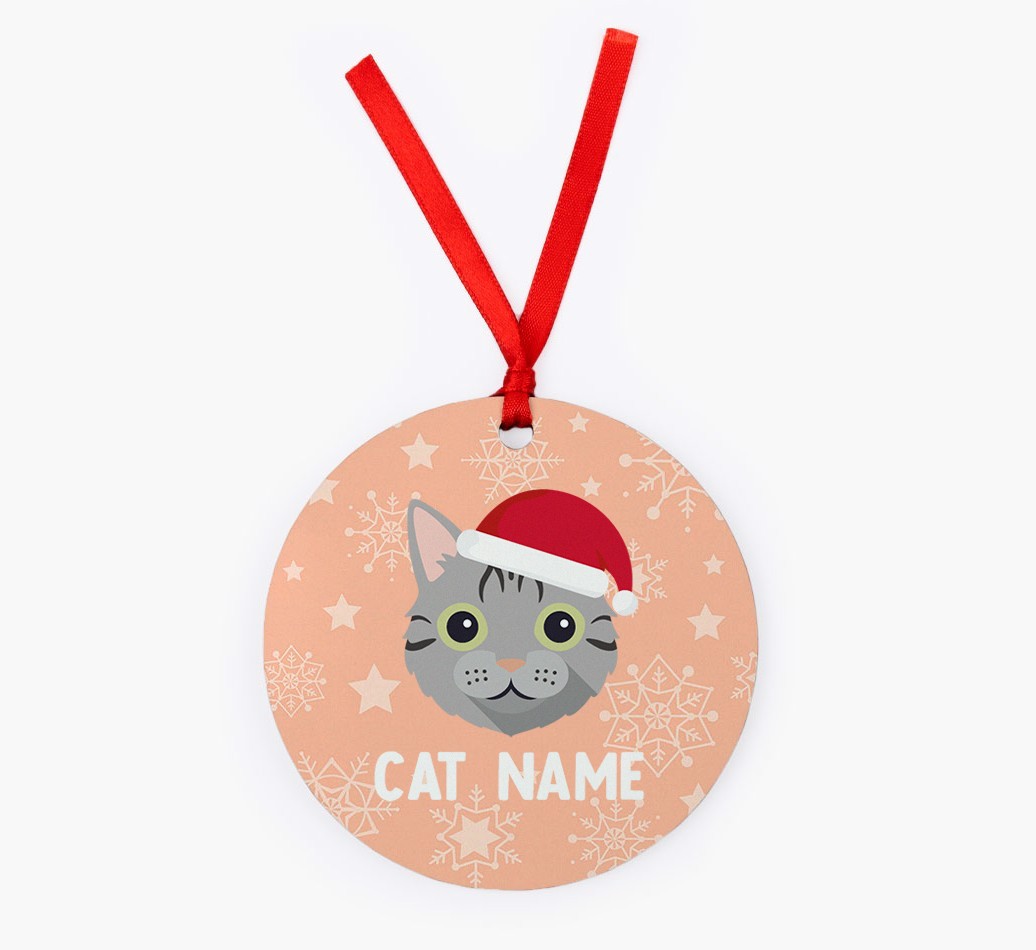 Snowflake: Personalised {breedCommonName} Christmas Decoration