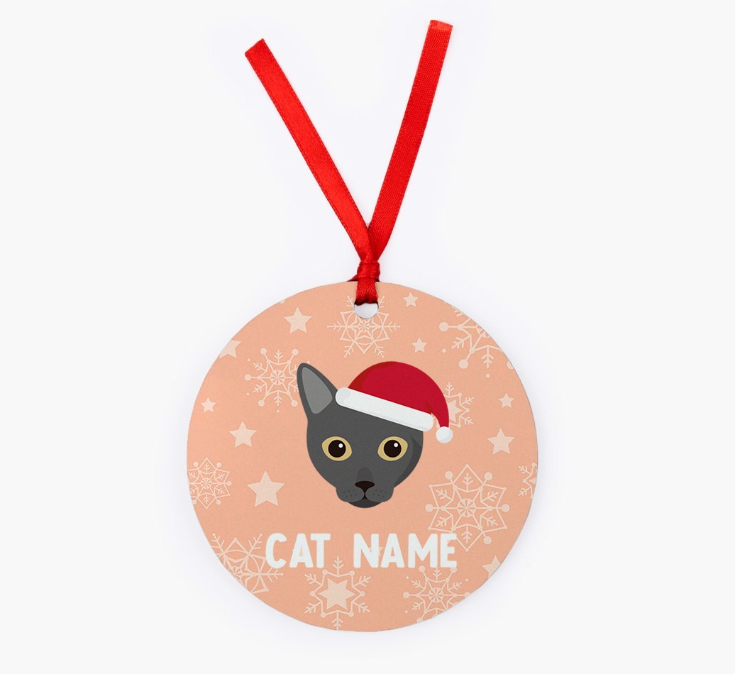 Snowflake: Personalized {breedCommonName} Christmas Decoration