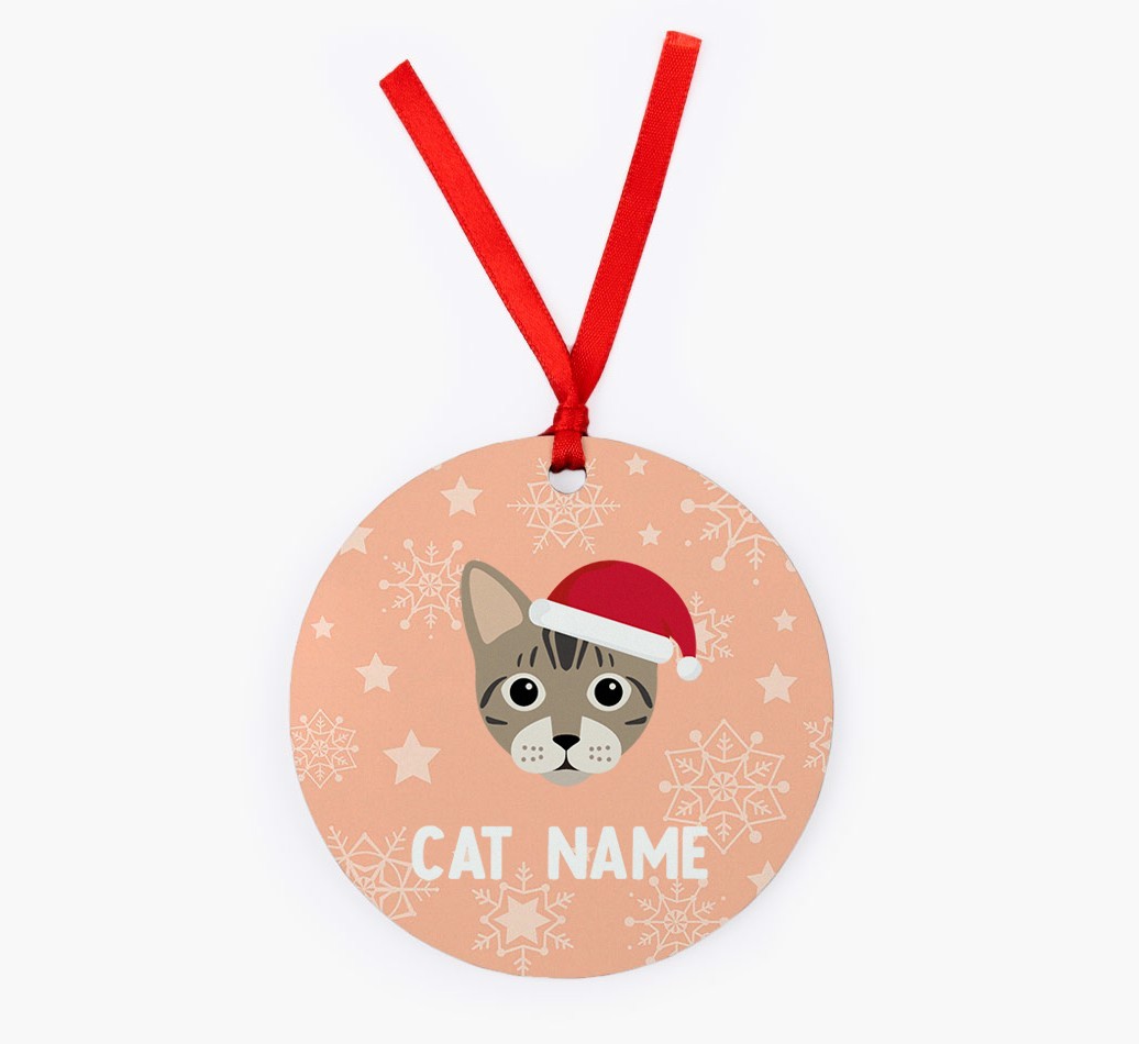 Snowflake: Personalised {breedCommonName} Christmas Decoration