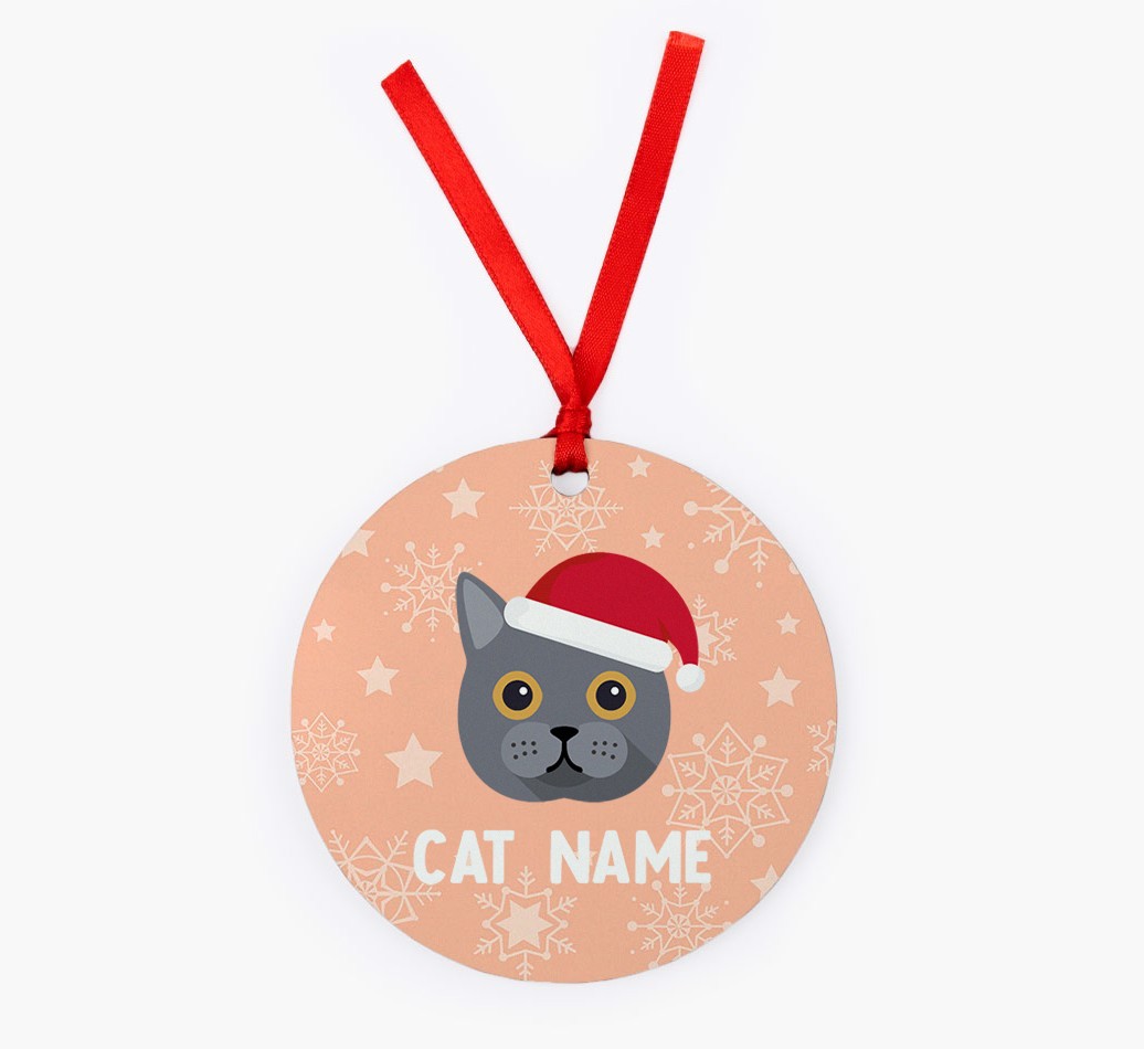 Snowflake: Personalised {breedCommonName} Christmas Decoration