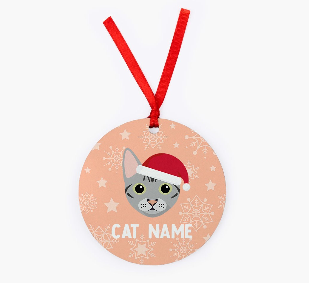 Snowflake: Personalised {breedCommonName} Christmas Decoration