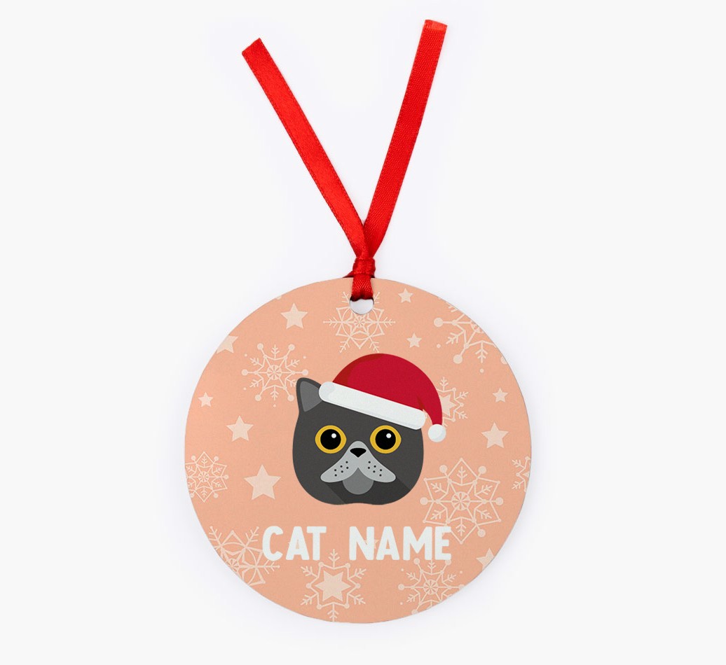 Snowflake: Personalized {breedCommonName} Christmas Decoration