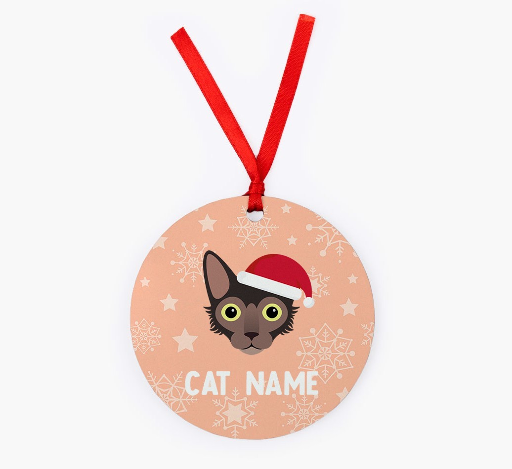 Snowflake: Personalised {breedCommonName} Christmas Decoration