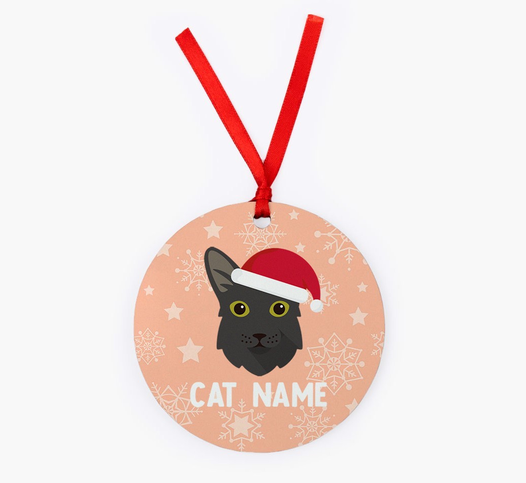 Snowflake: Personalised {breedCommonName} Christmas Decoration