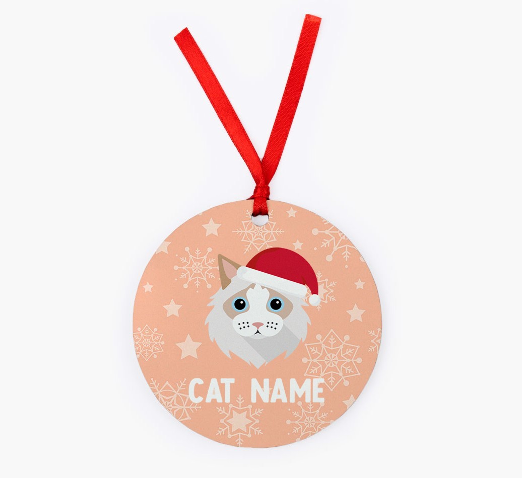 Snowflake: Personalised {breedCommonName} Christmas Decoration