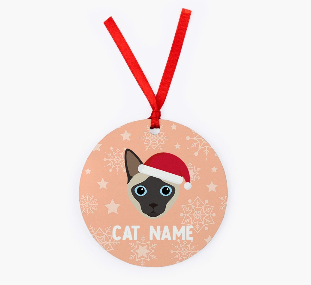 Snowflake: Personalised {breedCommonName} Christmas Decoration