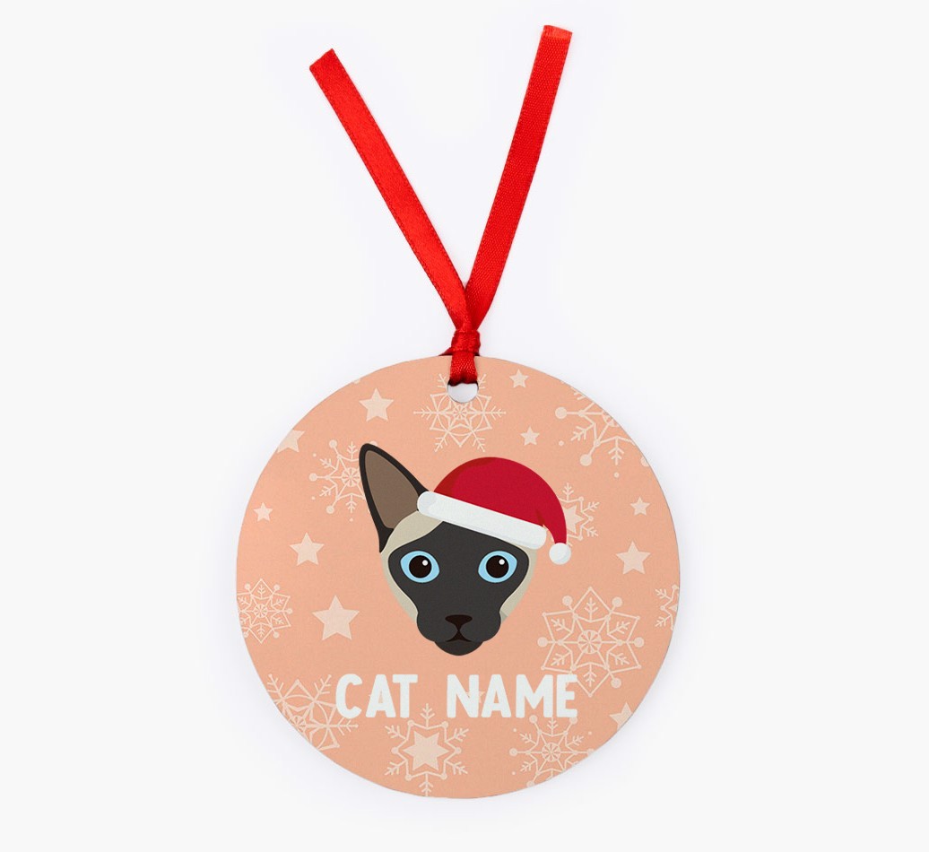 Snowflake: Personalised {breedCommonName} Christmas Decoration