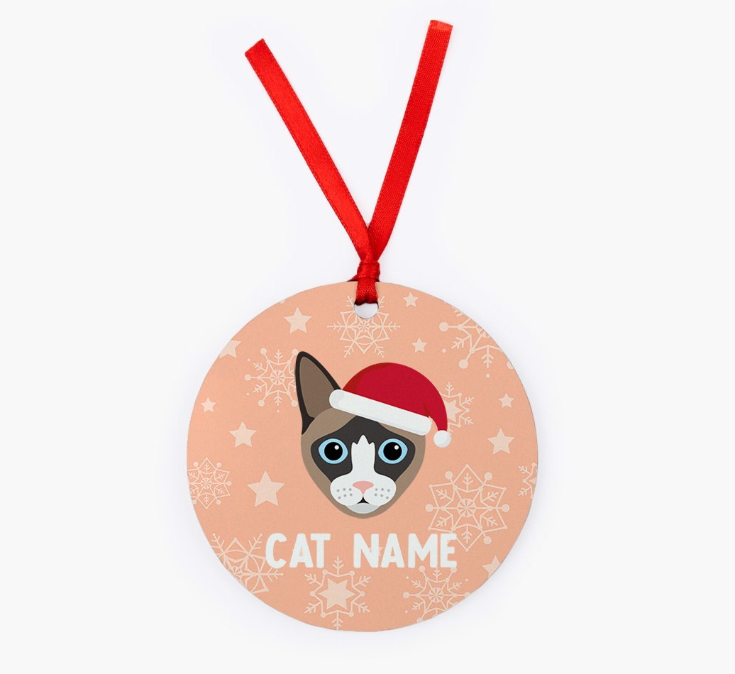 Snowflake: Personalised {breedCommonName} Christmas Decoration