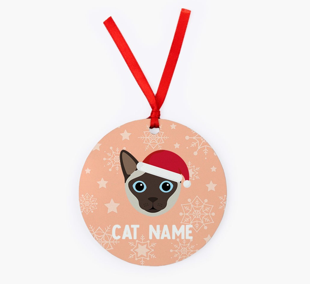 Snowflake: Personalized {breedCommonName} Christmas Decoration