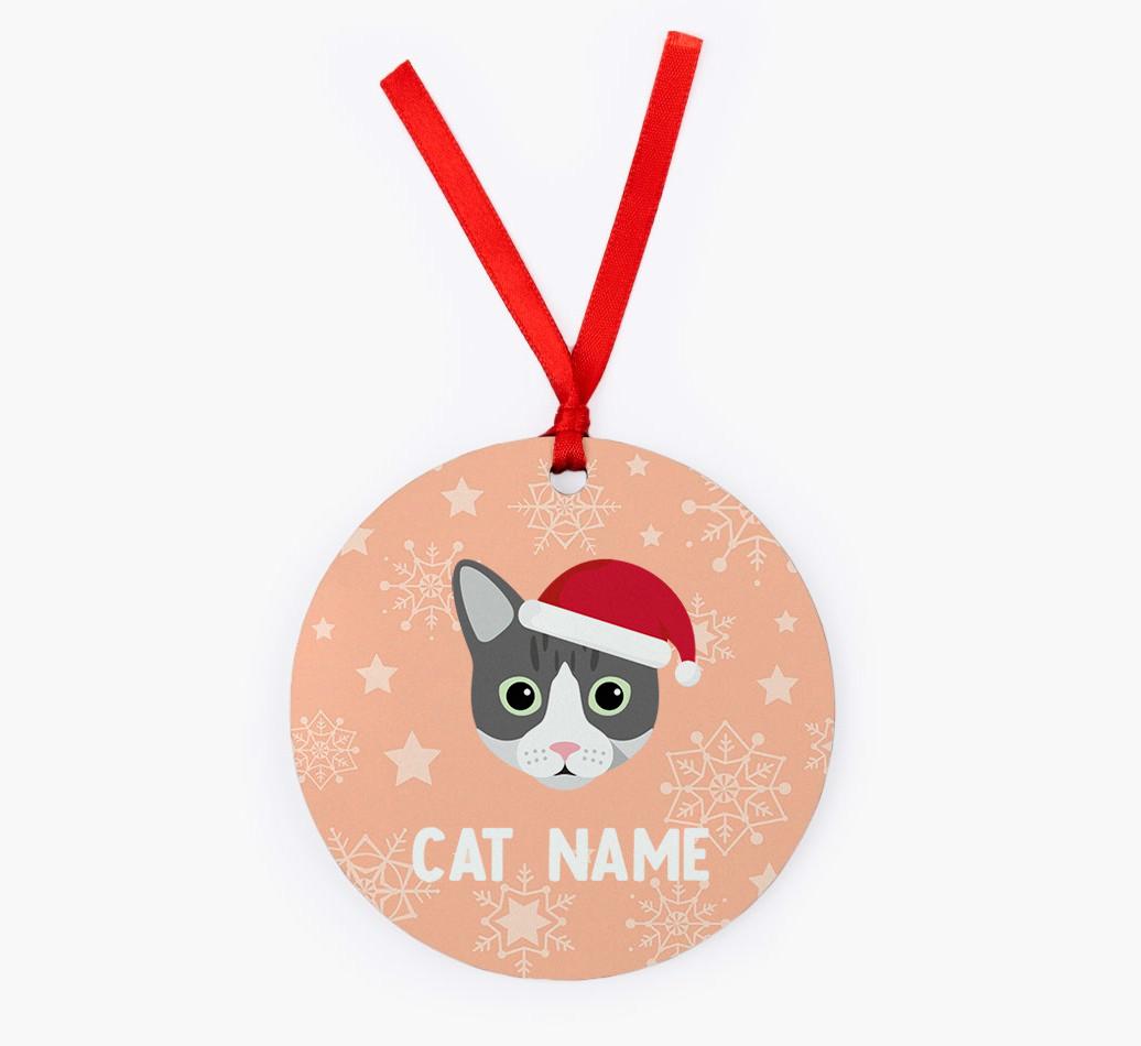 Snowflake: Personalised {breedCommonName} Christmas Decoration