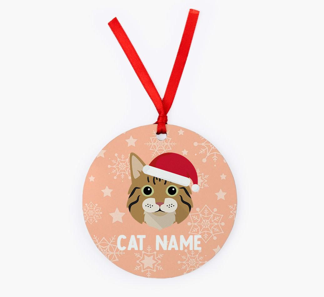 Snowflake: Personalised {breedCommonName} Christmas Decoration