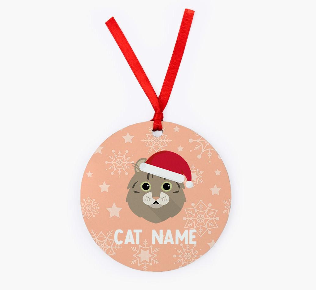 Snowflake: Personalised {breedCommonName} Christmas Decoration