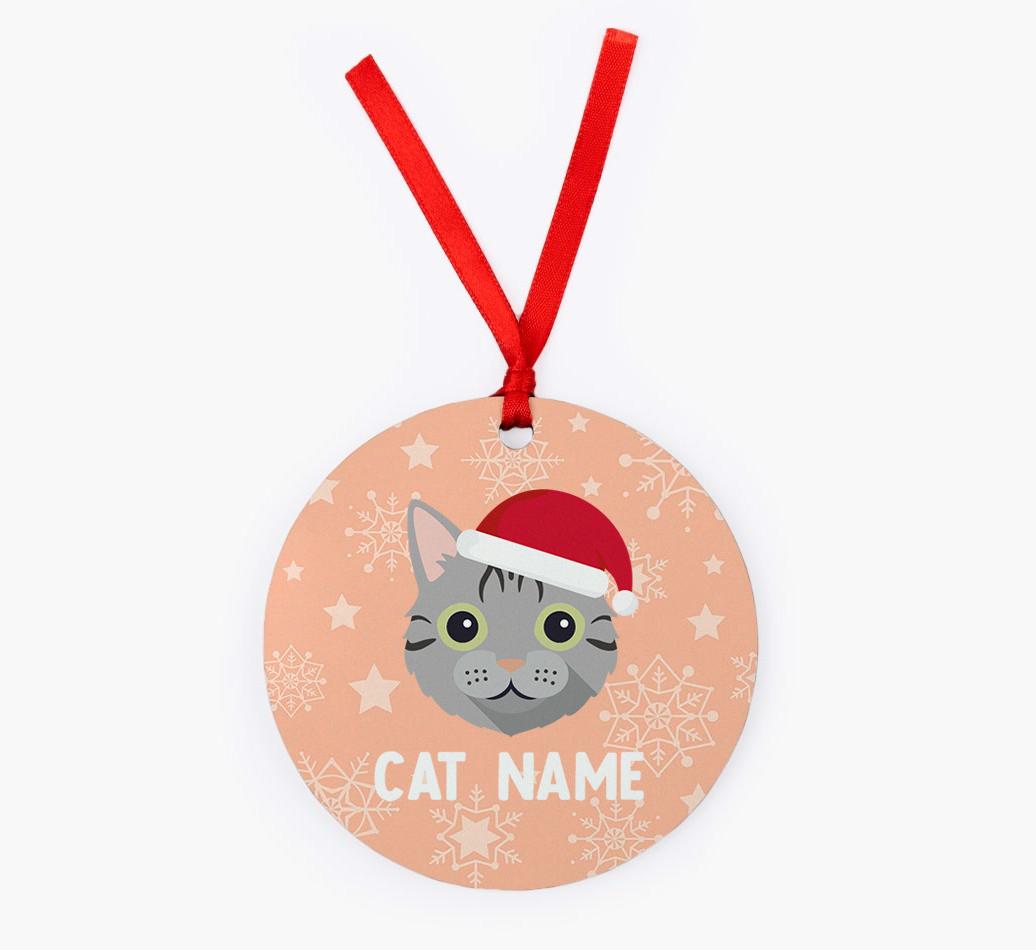 Snowflake: Personalised {breedCommonName} Christmas Decoration