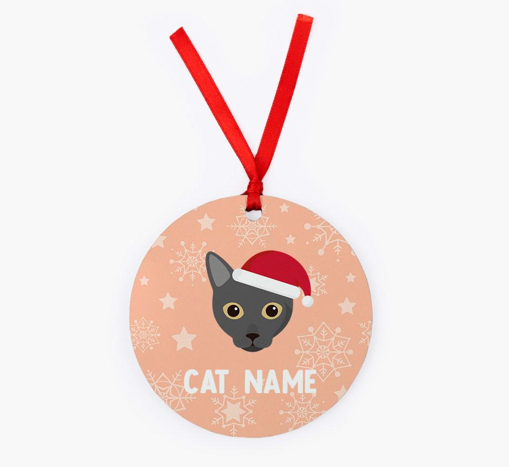 Snowflake: Personalised {breedCommonName} Christmas Decoration