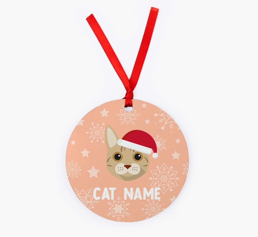 Snowflake: Personalised {breedCommonName} Christmas Decoration